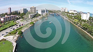 Florida waterways aerial view