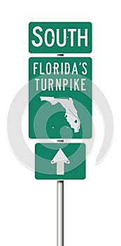 Floridas Turnpike road sign