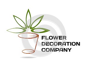 Florist / decor company logotype