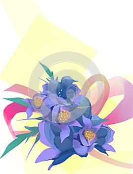 Florist illustration Aconitum