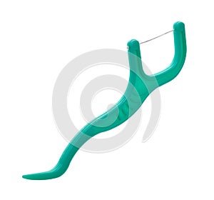 Floss Toothpick isolated with a clipping path photo