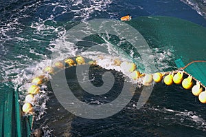 Flots of trawl net