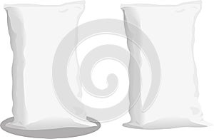 Flour bag or pillow vector