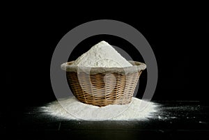 Flour in a bascet