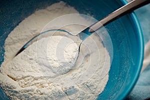 Flour in a bowl