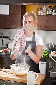 Flour dusting