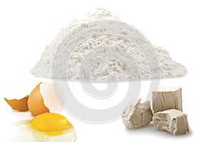 Flour,egg and Yeast cubes