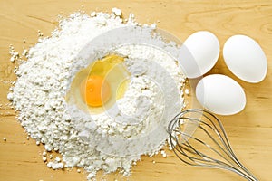 Flour and eggs