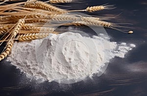 Flour grain wheat food. Generate Ai