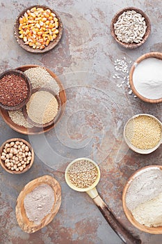 Flour and grains