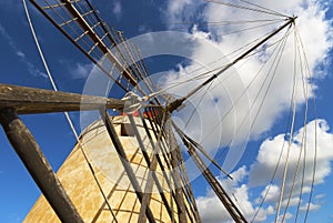 Flour mill, sky and clouds