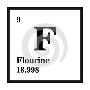flourine icon vector