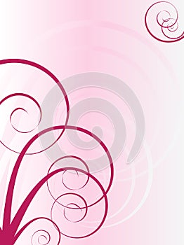 Flourish spiral background