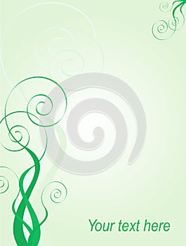 Flourish spiral background