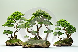 Flourishing Small green leaves tree. Generate Ai