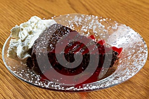 Flourless chocolate cake