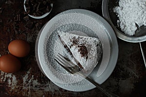 Flourless chocolate torte photo