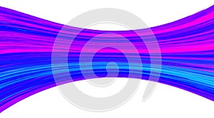 Flow of color. Pattern with blue, purple and magenta line