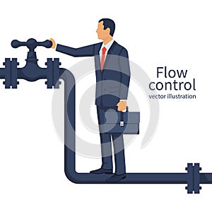 Flow control. Vector