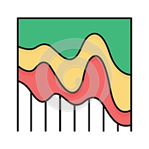 Flow fill vector icon which can easily modify or edit