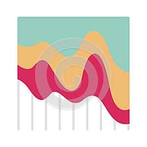 Flow flat vector icon which can easily modify or edit