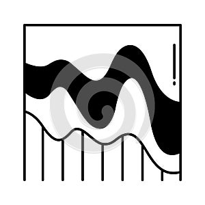 Flow half glyph vector icon which can easily modify or edit