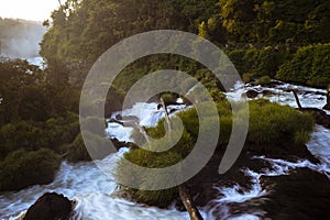 Flow of the river iguacu