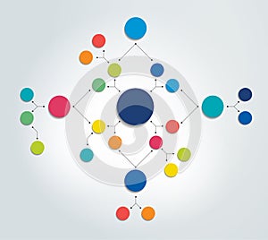 Flowchart diagram, scheme. Infographic element