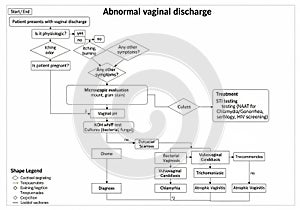 Flowchart outlining the diagnostic process for