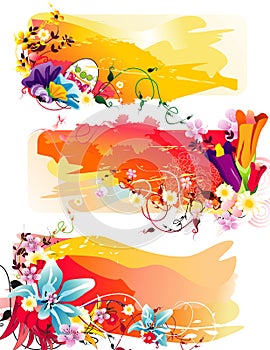 Flower abstract illustration