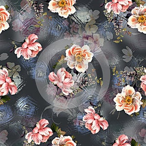 flower allover pattern digital background