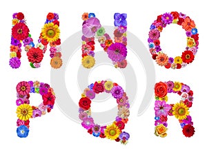 Flower alphabet