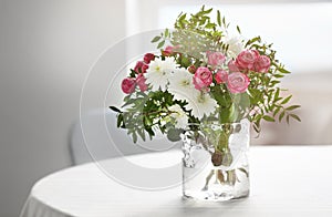 Flower arrangement on a table