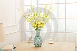 Flower Arrangement On table office desk