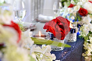 Flower Arrangements and Candles