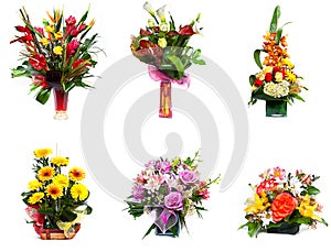 Flower arrangements selection