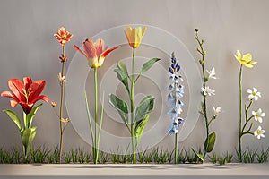 flower art collections at your wall