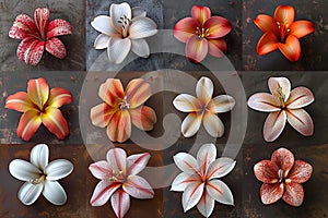 flower art collections at your wall