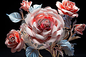 Flower Art Design art of a flower Modern Art Print for Wallpaper Floral fantasy design Waiting for spring