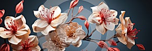 Flower Art Design art of a flower Modern Art Print for Wallpaper Floral fantasy design Waiting for spring