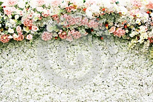 Flower backdrop Scene background for wedding