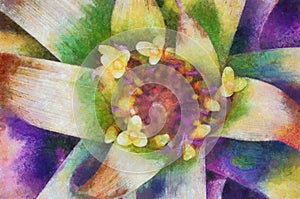 Flower background, Art element. Watercolor.