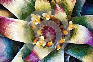 Flower background, Art element. Watercolor.