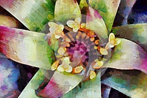 Flower background, Art element. Watercolor.