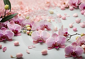 Flower Background - Pink Petal Orchid Bloom