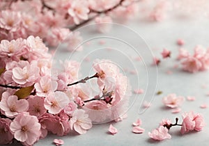 Flower Background - Serene Cherry Blossom Dreamscape