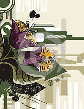 Flower background series