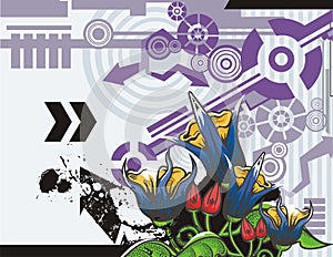 Flower background series