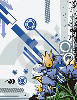 Flower background series