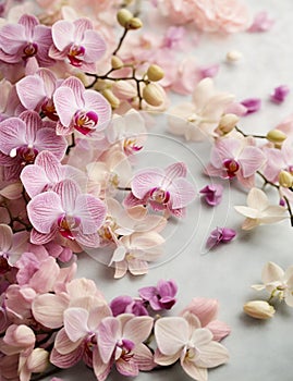 Flower Background - Soft purple Orchid Portrait